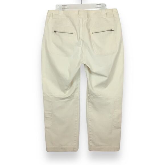 DKNY City Pant Mid Rise Cropped Straight Leg Carpenter Pants size 12 - Picture 3 of 6